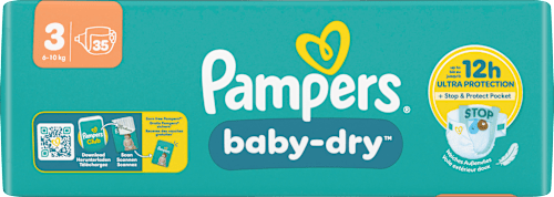 Luiers Baby Dry maat 3 Midi (6-10 kg), 35 stuks