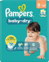 Luiers Baby Dry maat 3 Midi (6-10 kg), 35 stuks