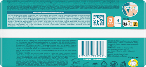 Luiers Baby Dry maat 3 Midi (6-10 kg), 35 stuks