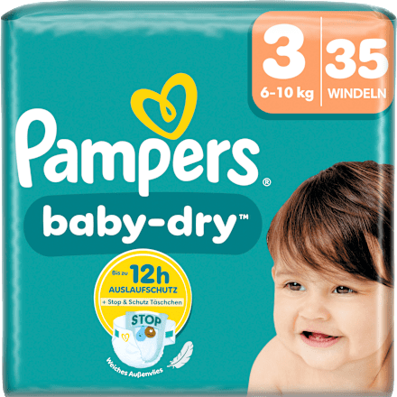 Luiers Baby Dry maat 3 Midi (6-10 kg), 35 stuks