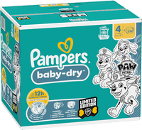 Baby Dry Luiers Maat 4 (9-14 kg) Limited Edition Paw Patrol, Maandelijkse Doos, 222 stuks