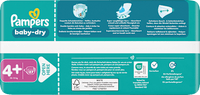 Baby Dry Luiers Maat 4+ Maxi+ (10-15 kg), 27 stuks