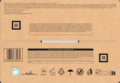 Baby Dry Luiers Maat 4 Maxi (9-14 kg), Maandelijkse Doos, 204 stuks