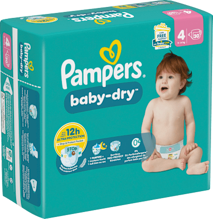 Windeln Baby Dry Gr.4 Maxi (9-14 kg), 30 St Pampers