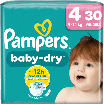 Windeln Baby Dry Gr.4 Maxi (9-14 kg), 30 St Pampers