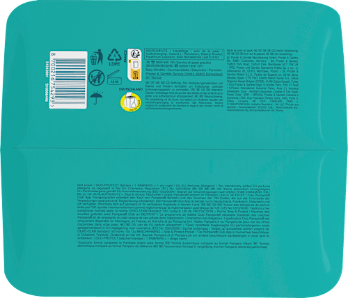 Baby Dry Luiers Maat 4+ Maxi Plus (10-15 kg), Grote Verpakking, 56 stuks