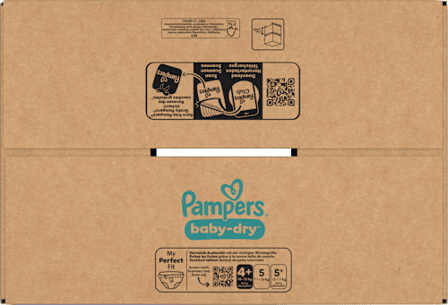 Baby Dry Luiers Maat 4+ Maxi Plus (10-15 kg), Maandelijkse Doos, 198 stuks