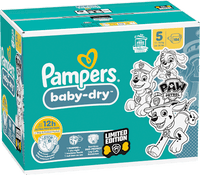 Baby Dry Luiers Maat 5 (11-16 kg) Limited Edition Paw Patrol, Maandelijkse Doos, 186 stuks