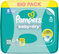 Luiers Baby Dry Maat 5 Junior (11-16 kg) Grote verpakking, 54 stuks