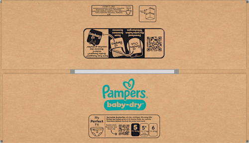 Baby Dry Luiers Maat 5 Junior (11-16 kg), Maandelijkse Doos, 174 stuks