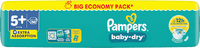Baby Dry Luiers Maat 5+ Junior Plus (12-17 kg), Grote Verpakking, 50 stuks