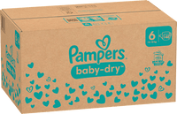 Baby Dry Luiers Maat 6 Extra Groot (13-18 kg), Maandelijkse Doos, 148 stuks