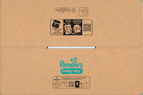 Baby Dry Luiers Maat 6 Extra Groot (13-18 kg), Maandelijkse Doos, 148 stuks