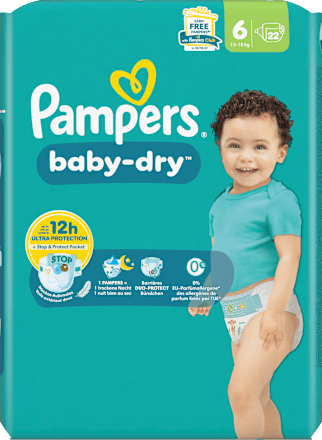 Baby Dry luiers maat 6 XL (13-18 kg), 22 stuks