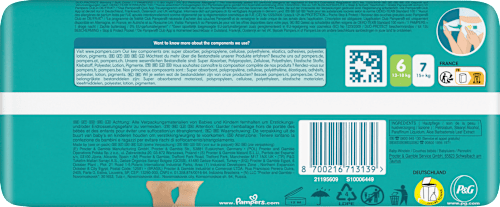 Baby Dry luiers maat 6 XL (13-18 kg), 22 stuks