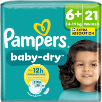 Baby Dry luiers maat 6+ XL (14-19 kg), 21 stuks