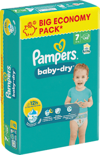 Luiers Baby Dry maat 7 XL (15+ kg), grote verpakking, 42 stuks