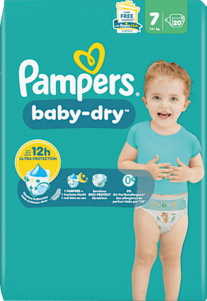 Windeln Baby Dry Gr. 7 XL (15+ kg), 20 St Pampers