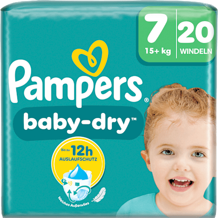 Windeln Baby Dry Gr. 7 XL (15+ kg), 20 St Pampers
