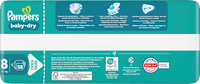 Luiers Baby Dry Maat 8 Extra Groot (17+ kg), Grote Verpakking, 38 stuks