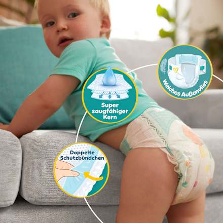 Windeln Baby Dry Gr.8 XL (17+ kg), 18 St Pampers