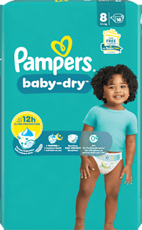 Windeln Baby Dry Gr.8 XL (17+ kg), 18 St Pampers