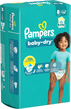 Windeln Baby Dry Gr.8 XL (17+ kg), 18 St Pampers