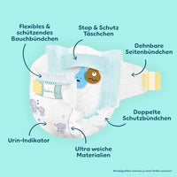 Premium Protection Luiers Maat 4 Maxi (9-14 kg), Maandelijkse Doos, 174 stuks
