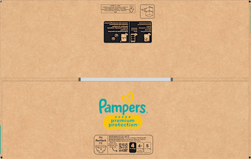 Premium Protection Luiers Maat 4 Maxi (9-14 kg), Maandelijkse Doos, 174 stuks