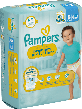 Windeln Premium Protection Gr.5 Junior (11-16 kg), 22 St Pampers