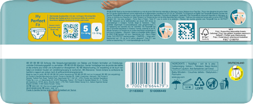 Windeln Premium Protection Gr.5 Junior (11-16 kg), 22 St Pampers