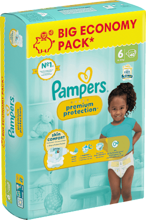 Premium Protection Luiers Maat 6 Extra Groot (13-18 kg), Grote Verpakking, 40 stuks