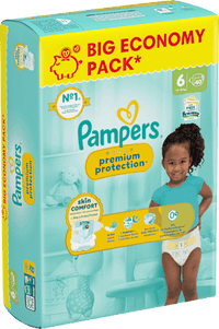 Premium Protection Luiers Maat 6 Extra Groot (13-18 kg), Grote Verpakking, 40 stuks