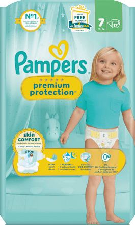 Windeln Premium Protection Gr.7 XL (15+ kg), 17 St Pampers