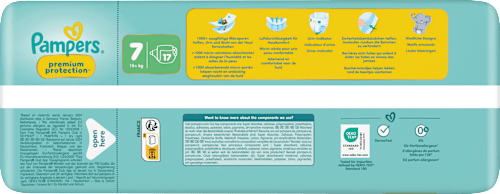 Windeln Premium Protection Gr.7 XL (15+ kg), 17 St Pampers