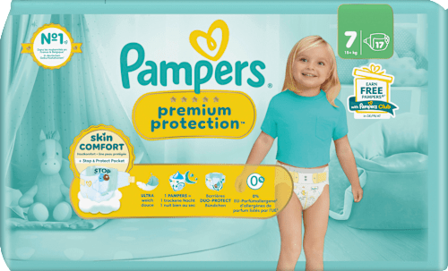Windeln Premium Protection Gr.7 XL (15+ kg), 17 St Pampers