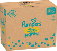 Premium beschermingsbroek maat 4 Maxi (9-15 kg), maandelijkse doos, 168 stuks