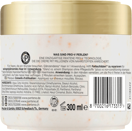 Haarmasker wonderen Color Gloss Glossy &amp; Repaired, 300 ml