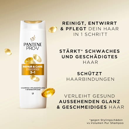 Shampoo &amp; Conditioner &amp; Haarverzorging 3-in-1 Reparatie &amp; Verzorging, 250 ml
