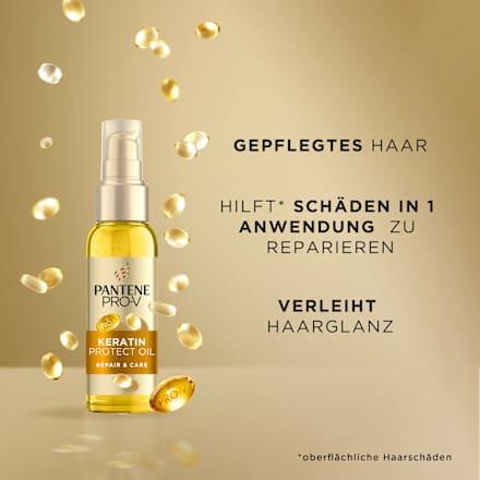 Droge olie met vitamine E Keratine Protect Oil Repair &amp; Care, 100 ml