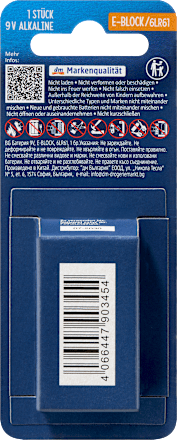 Batterij 9V E-Block 6LR61, 1 st