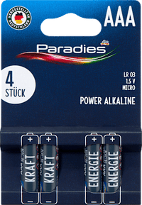 Micro AAA-batterijen, 4 stuks