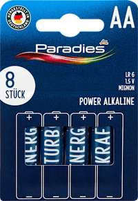 Batterijen Power Mignon AA, 8 stuks