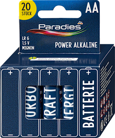 Batterijen Power Mignon AA, 20 stuks