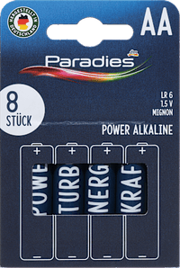 Batterijen Power Mignon AA, 8 stuks