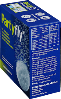 Elektrolyt-Vitamin C-Komplex Brausetabletten 4 St, 26 g Partyfly