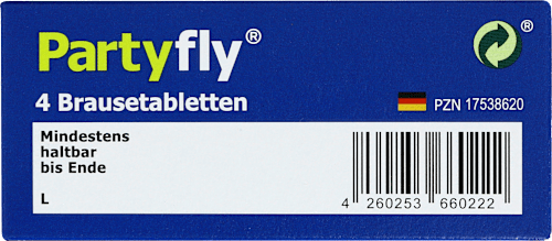 Elektrolyt-Vitamin C-Komplex Brausetabletten 4 St, 26 g Partyfly