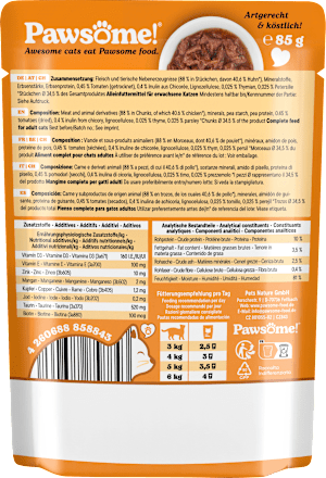 Nat kattenvoer met kip, volwassen, 85 g