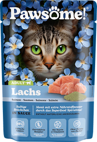 Nat kattenvoer met zalm, 85 g