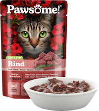 Nat kattenvoer met rundvlees, 85 g